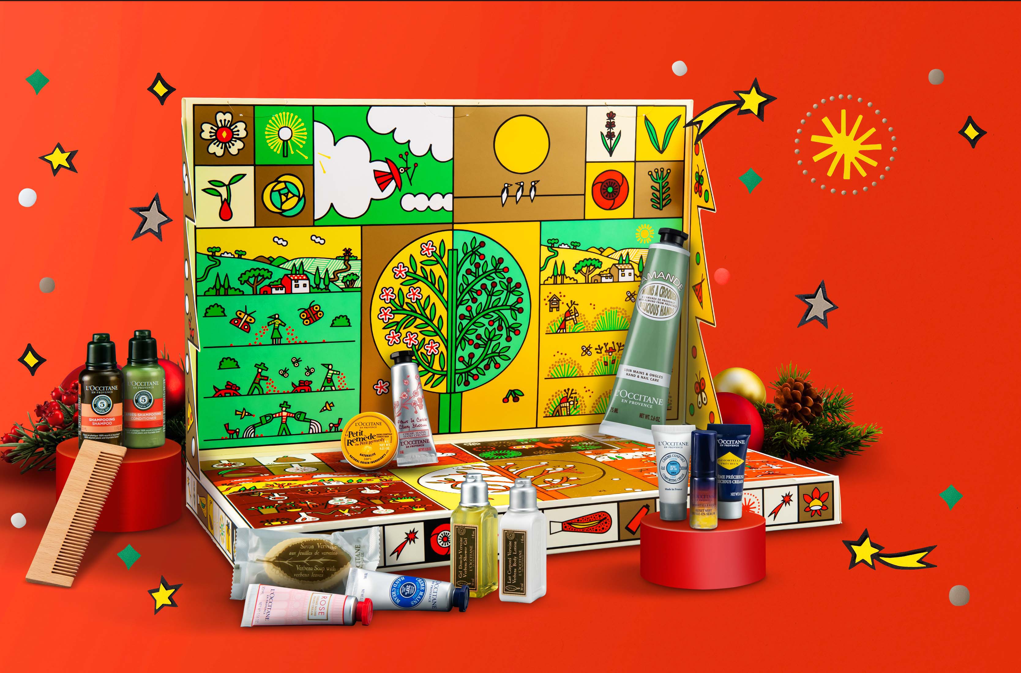 ロクシタンの大人気アドベントカレンダーが予約開始！人気製品や限定品がつまった豪華セット。今年はエコアイテムが詰まったグリーンカレンダーも初登場。