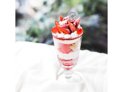 【ロクシタンカフェ】冬限定メニュー本日より登場。甘酸っぱいベリーが主役の心華やぐご褒美パフェ。