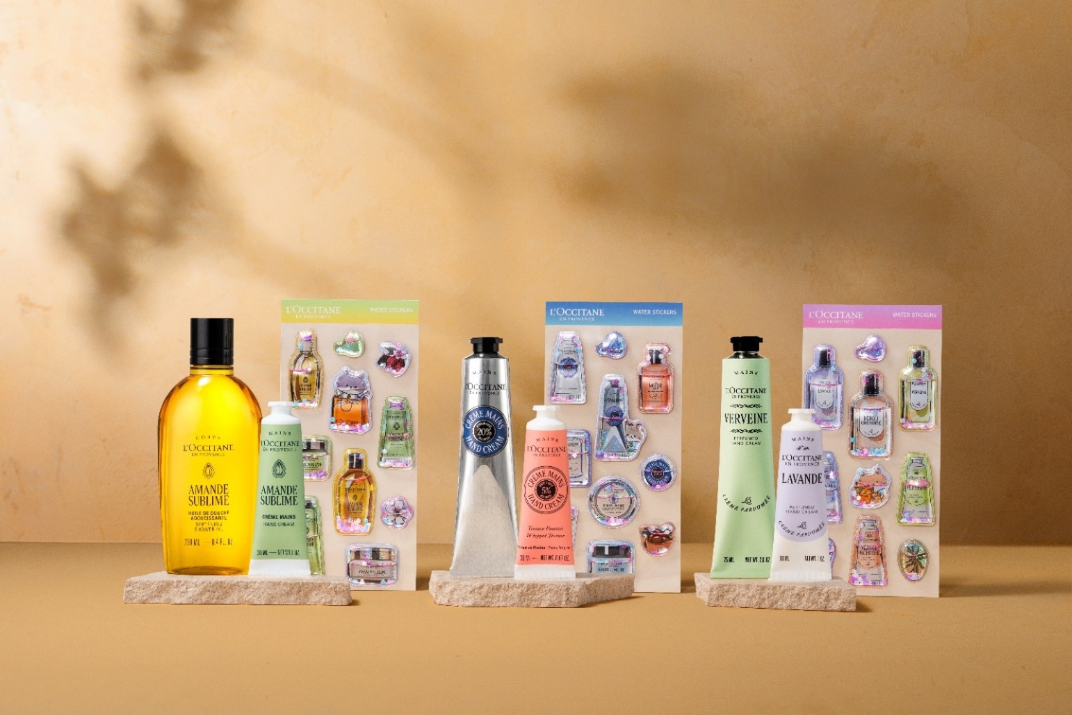 【50周年記念特別企画】L’Occitane en Provence & サンスター文具代表製品とオリジナルウォーターシール特別キット3種　7月17日(金)～7/21(火)の5日間販売。