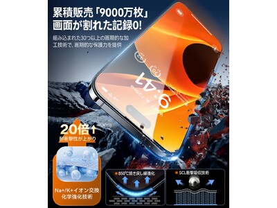 iPhone 15シリーズ絶対に欠かせない！TORRASガラスフィルム・レンズ