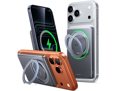 【TORRAS】充電しながら立てかけられる！スタンド一体型モバイルバッテリー「MiniMag Ostand」2025年10月より発売開始