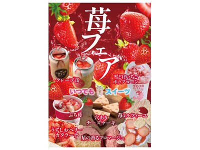 いつでもスイーツ福山店！みんな大好き「いちごフェア」開催！～旬ないちごを使ったスイーツを全国からお取り寄せ～