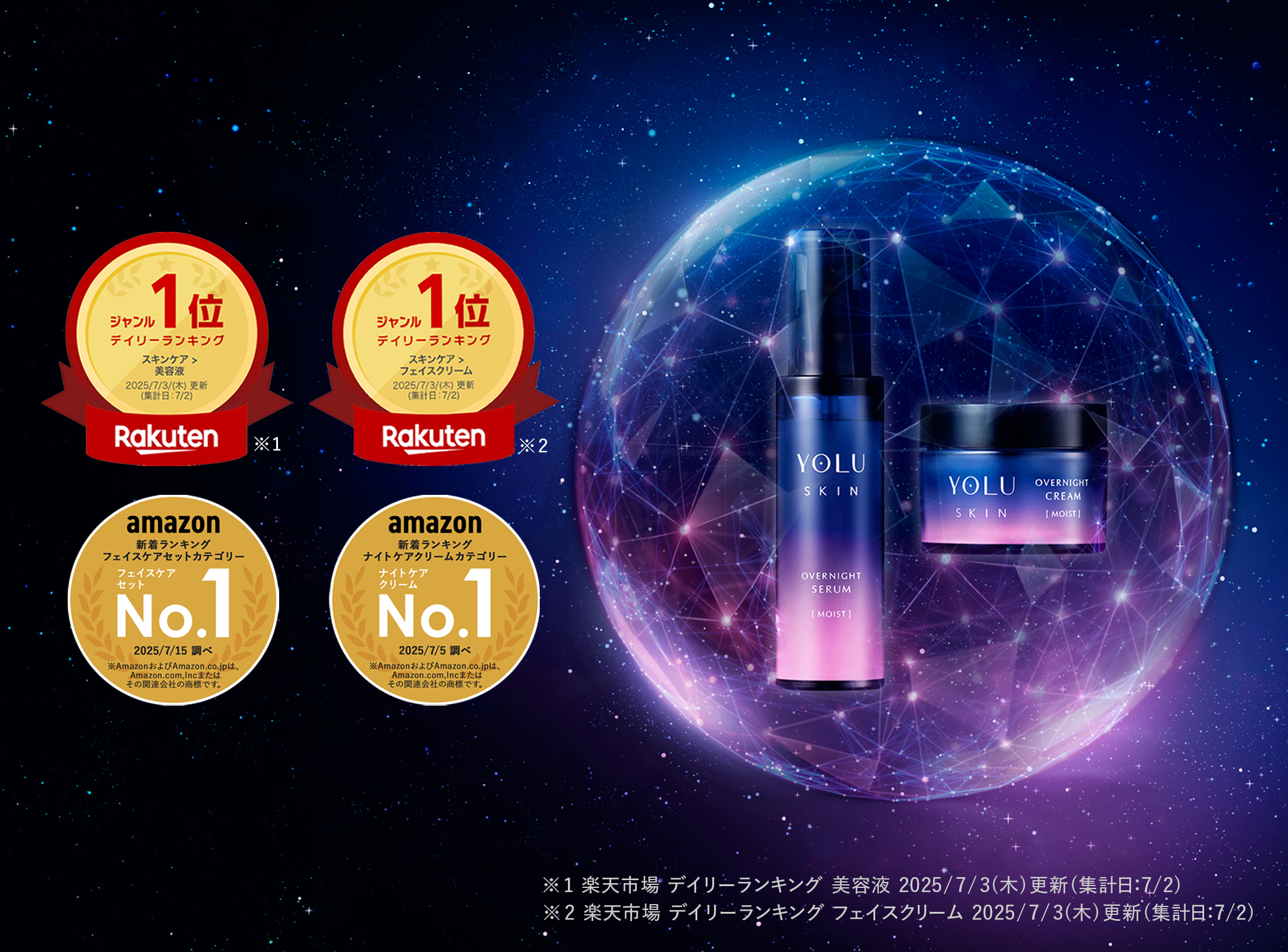 【各ECサイトで先行発売分が完売*！】メラトニンに着目し‟熟睡美肌**”へ導く「YOLU」スキンケアが好調！8月1日全国発売開始へ