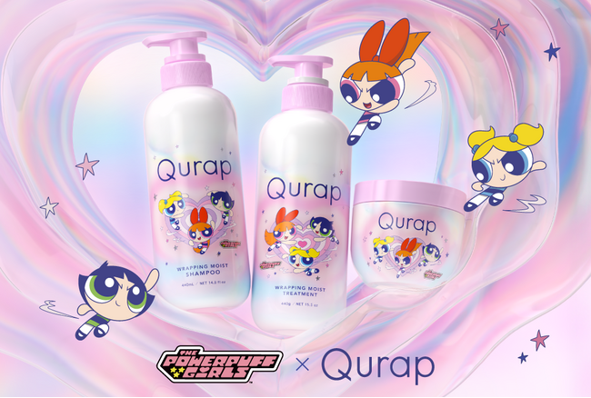 【初コラボ】パワーパフ ガールズ ×Qurap のヘアケアアイテムが11月1日限定発売 「りんごセラミド」等の美容液成分*により、ぷるんツヤ髪に！フルーティーシュガー＆ピンクペッパーの香り