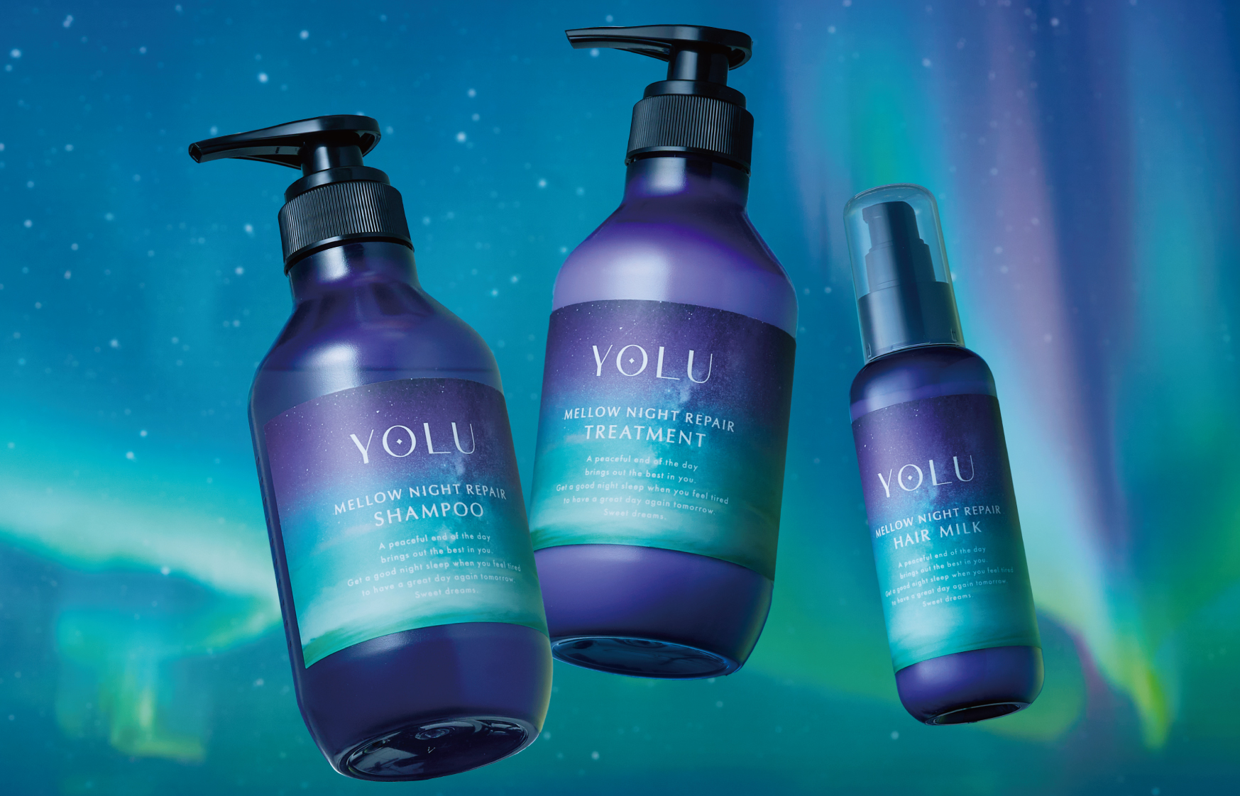 ベストコスメ76冠受賞*YOLUから毛先のまとまりとサラサラ感両立「メロウナイトリペアシリーズ」10月1日新発売！分子量の異なるシルク3種**カシミヤケラチン***配合で睡眠中の摩擦・乾燥ダメージ補修