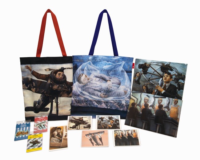 画家・石田徹也の作品がミュージアムグッズに！　静岡県立美術館ミュージアムショップにて、トートバッグ・クリアファイル・ステッカー・ポストカードを発売