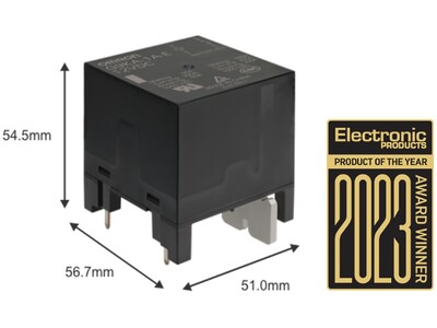 高容量パワーリレー「G9KA-E」 米雑誌「Electronic Products」の「the 2023 Product of the Year Awards」を受賞