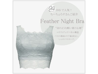更なる進化系「ナイトブラ」羽のような軽さ！Iカップも入る！ナイトブラになかった補正力を実現！本当の補正効果を研究、開発するココラグーンのナイトブラ新発売。