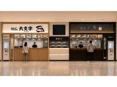 「イオン福岡東ショッピングセンター」第2弾リニューアル、博多三氣とうどん大文字が9月11日オープン