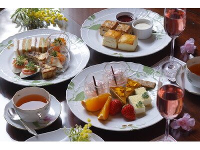 【ホテル長楽館】春、桜に誘われる季節限定「スプリングアフタヌーンティー」を提供