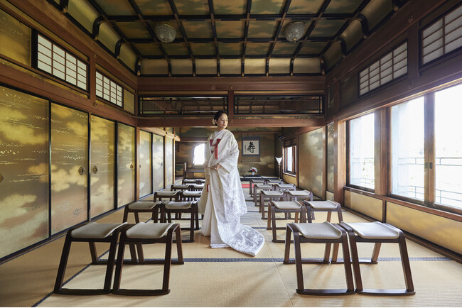 【ホテル長楽館】通常非公開の重要文化財空間で挙式。和と洋を一日で叶える婚礼プラン「CORAL 和婚PLAN」を4月1日より提供開始