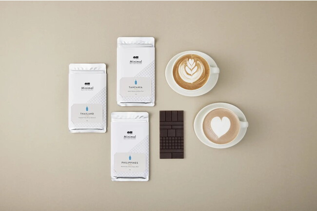 BLUE BOTTLE COFFEE × Minimal 素材の味を愉しむ2種のスペシャルドリンクとシングルオリジンチョコレート3種を発売