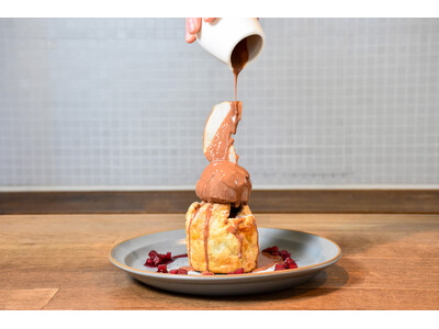 Minimalより、不動の人気を誇るあったか冬スイーツ、とろ～りチョコレートをかけて楽しむ「チョコレートアップルパイ」が今年も登場