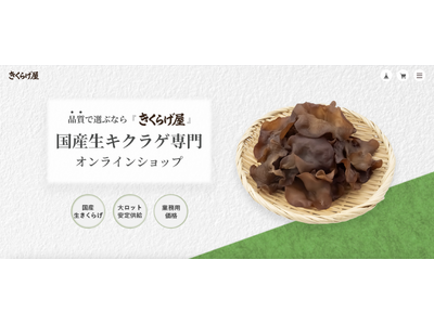 【クールコネクト】国産生きくらげ専門ECサイト「きくらげ屋」サービス開始のお知らせ