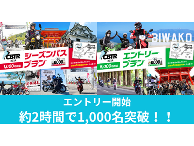 【速報】CBTR2024エントリー開始約２時間で1,000名突破！