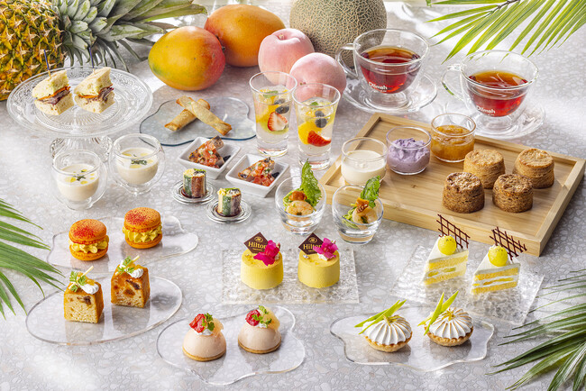 ヒルトン発祥のピニャ・コラーダをイメージしたトロピカルムースが登場！「Summer Afternoon Tea（サマーアフタヌーンティー）」2025年6月25日（水）からスタート