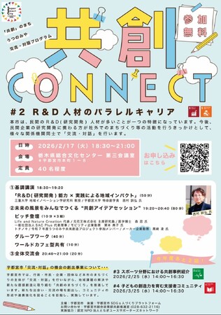 〈参加者募集〉【宇都宮市共創プログラム】「共創CONNECT#2 R＆…