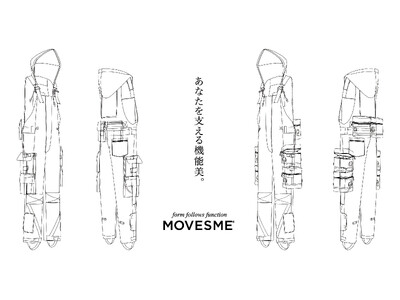 日常と災害時をシームレスに繋ぐフード付き多機能オーバーオール「MOVESME」 長嶋パブリシティが公式販売代理店として販売開始