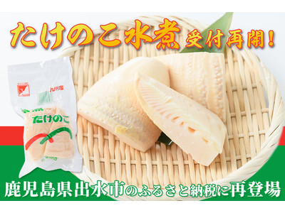 口コミ評価★4.9！「＜訳あり＞九州産たけのこ水煮」が受付再開！鹿児島県出水市のふるさと納税に再登場