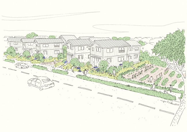 東京郊外の都市農地にて、農と植物に寄り添う戸建てコーポラティブ住宅「タネニハの森 Farm Village」をローンチ