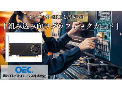 岡谷エレクトロニクス、組み込み製品向けにIntel(R) Arc(TM) Embedded 品を搭載したSPARKLE製グラフィックカード（グラフィックボード）を提供開始