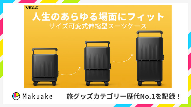 三段階サイズ可変式 3in1スーツケースVELO-