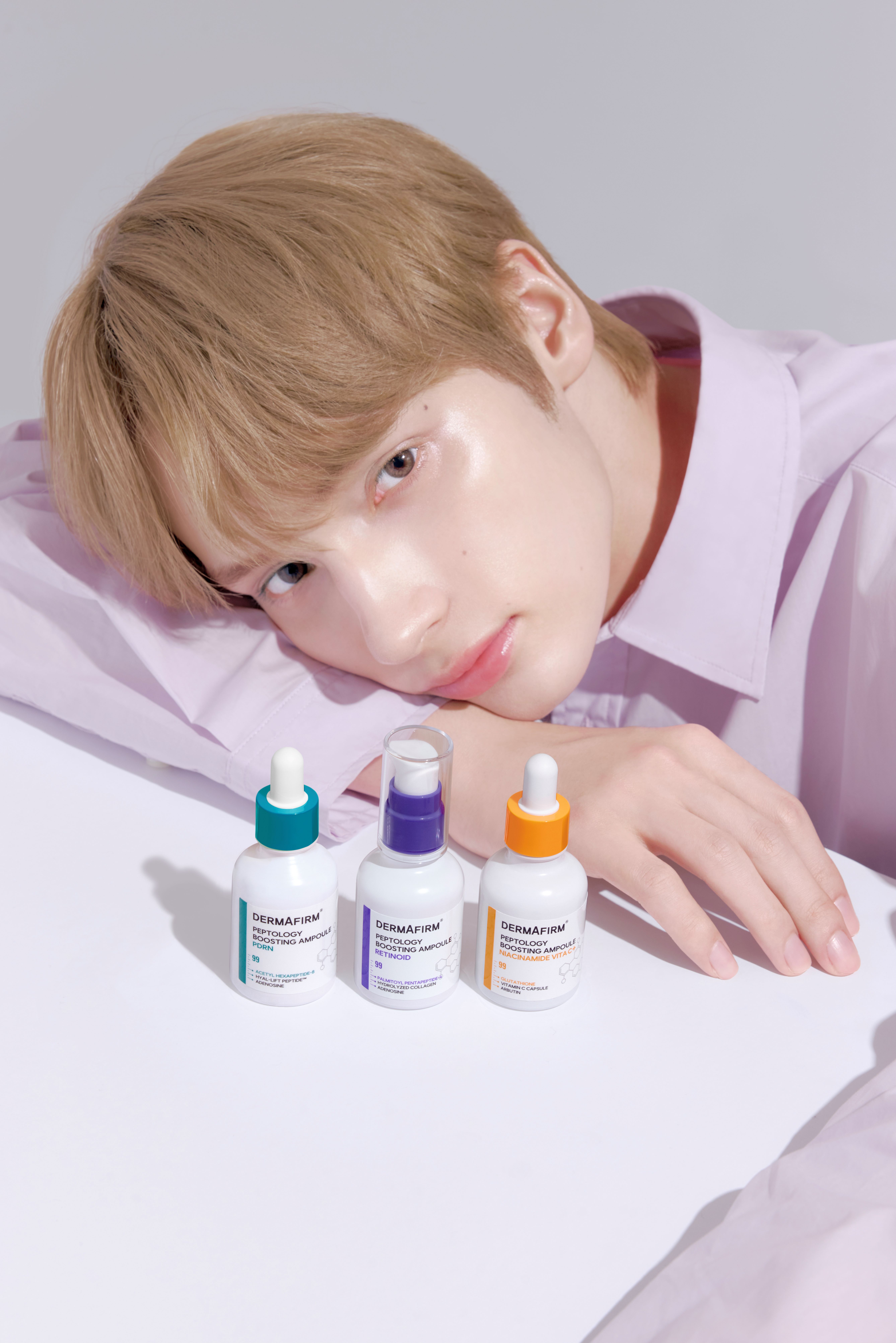 ”TOMORROW X TOGETHER”の”HUENINGKAI”がアンバサダーを務める”DERMAFIRM”が高純度ペプチドの新商品「PEPTOLOGY」を遂に日本のオフライン店舗で発売開始！