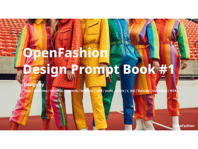 約50点のファッションデザインとプロンプトを掲載した「OpenFashion Design Prompt Book #1」をリリース