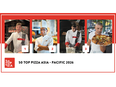 50 TOP PIZZA ASIA - PACIFIC 2026�ɂāuRistoPizza by Napoli sta ca�v(����)��2026�N�̃A�W�A�����m�n��ɂ�����x�X�g�s�b�c�F���A�ɑI�o!