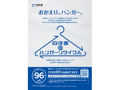 【Earth hacks×白洋舍】使用済みハンガーのさらなる回収・再利用を促進