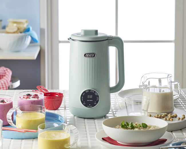 スイッチひとつで本格調理！ほったらかしでお店のような味が完成する自動調理器が新登場！「Toffy オートスープブレンダー〈セラミックコートタイプ〉」発売