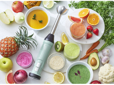 USB充電式でコードレス！キッチンや食卓など場所を選ばず快適に使える「Toffy コードレスハンドブレン...