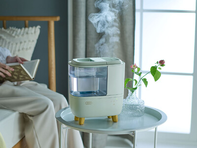 蒸気で清潔に潤す、スチーム式加湿器が新登場！「Toffy スチーム式加湿器＜1.8L＞」発売