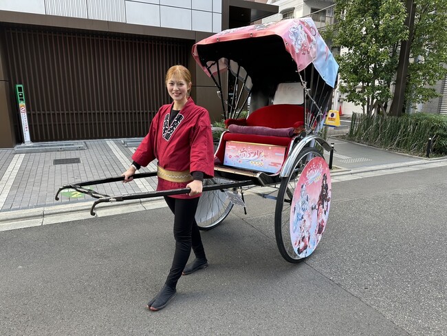 【東京力車】ホロライブとのコラボレーション企画 「ホロツリ~春風花舞~」で限定ラッピング人力車が登場! 浅草周辺の観光を盛り上げます