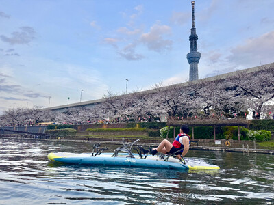 【春爛漫】隅田川から望む桜並木はまさに絶景！東京力車「水上人力車 桜限定コース」3月31日より販売開始