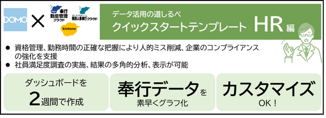 NDIソリューションズ、オービックビジネスコンサルタントの「総務人事奉行クラウド」のデータ活用を素早く実現できるDomoクイックスタートテンプレート（HR編）第３弾の提供を開始