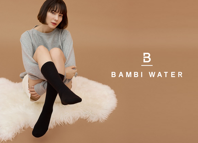 おしゃれであたたかい。BAMBI WATERより寒い季節の足元を快適に包み込む『ヒート リブ ソックス』が新発売!