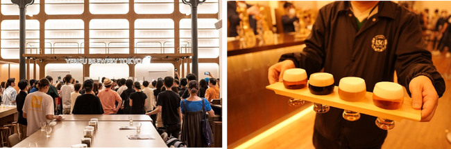 昨年開業以降24種のビールを提供！ヱビスの体験拠点「YEBISU BREWERY TOKYO」年内目標来場者数25万人突破！