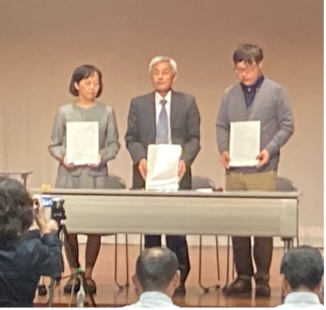 高品質の牛乳を安定供給するため、下郷農業協同組合、耶馬溪酪農組合と基本協定書を締結