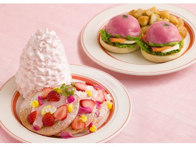 Eggs ’n Thingsから春らしいピンク色のメニューが登場！「いちごと桜ホイップのパンケーキ」「ビーツソースのピンクベネディクト」2019年3月22日（金）～4月25日（木）期間限定販売