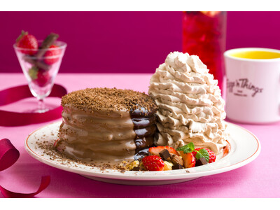 【Eggs ’n Things】“チョコレート×ストロベリー”至福のパンケーキが登場！「フォンダンショコ...