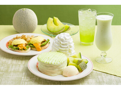 【Eggs ’n Things】メロンを味わい尽くす贅沢メニューが登場！「プレミアムメロンパンケーキ」「タコミートとアボカドのエグスンベネディクト」5月22日（金）～ 6月24日（水）