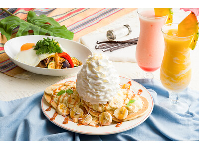 【Eggs ’n Things】塩バニラや夏野菜など、夏を彩る新作メニューが登場！「塩バニラパンケーキ」「夏野菜のエスニックロコ・モコ」7月23日（木）～ 8月24日（月）
