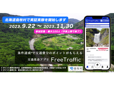 旅行者の交通費を自治体等が負担する世界初の実証実験を北海道島牧村で開始