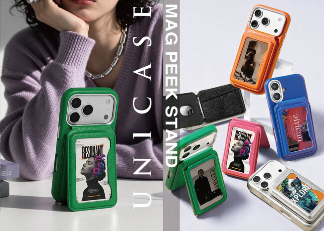 �yUNICASE�z�������������Ǝ��R�� �J�[�h�������MagSafe�Ή��X�}�z�X�^���h�uMAG PEEK STAND�i�}�O �s�[�N �X�^���h�j�v����