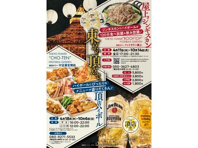 東京タワーの真下に、マザー牧場のジンギスカンがやってきた！ 『東京タワー ハイボールガーデン』今日から限...