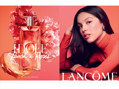 【ランコム】アイコンフレグランス「イドル」から、大胆なジューシーピーチの香りが登場。オリヴィア・ロドリゴの新ビジュアルとともに。2026年4月24日(金)全国発売