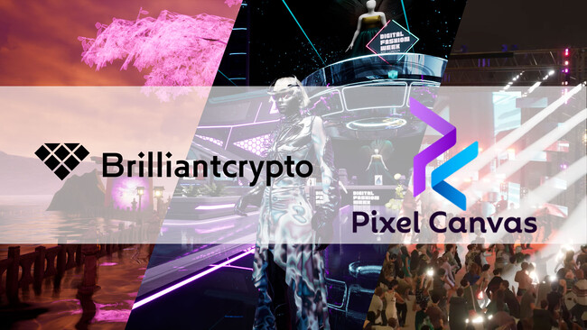 Brilliantcrypto、米メタバース「Pixel Canvas」とパートナーシップを締結
