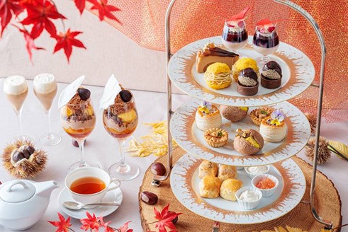 秋の宝石「マロン」の魅力に溺れるアフタヌーンティー「Marron Collection」が土休日限定開催和栗やフランス産マロンのスイーツの数々にモンブランパフェもセットで大満足なティータイムを