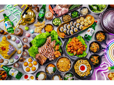 韓国グルメの“沼”にハマる！「韓国ブッフェ K-Food Holic Vol.2」が6月開催決定。約30種の料理＆スイーツをネオンが煌めく韓国夜市風の空間で味わい尽くす。